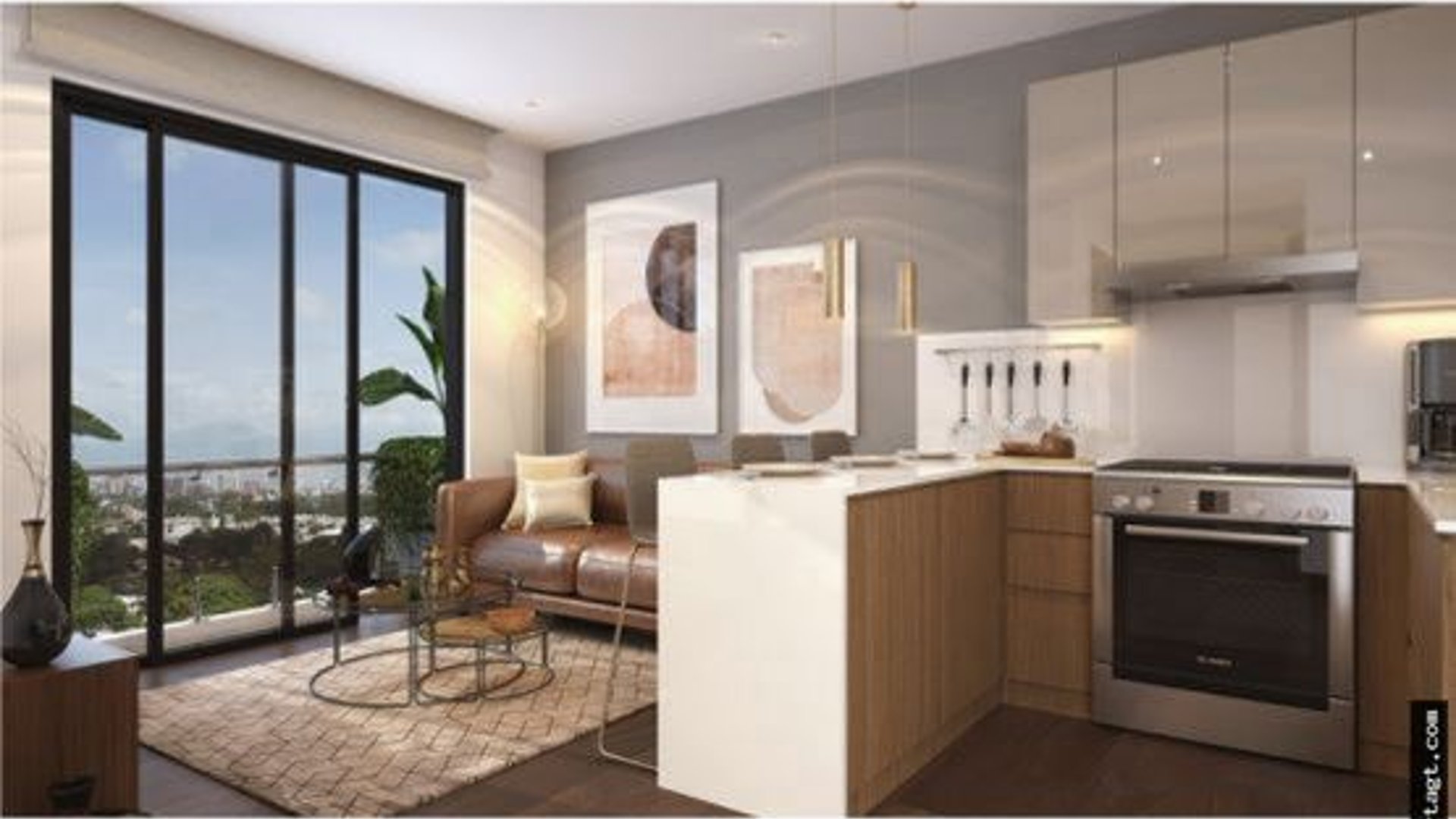 Apartamento en venta con 3 habitaciones y cuarto de servicio Ref-4857