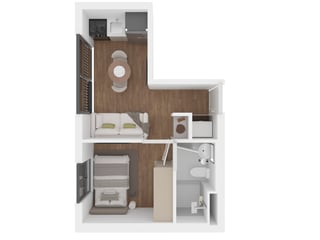 Acacias 13, apartamentos en planos de 1 habitación en zona 13 - 5