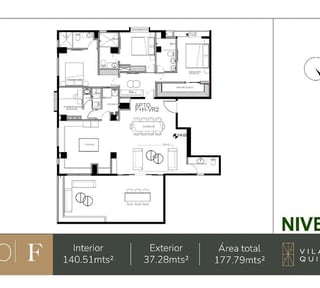 Apartamento en Venta Edificio Vila Quince, zona 15 VH2