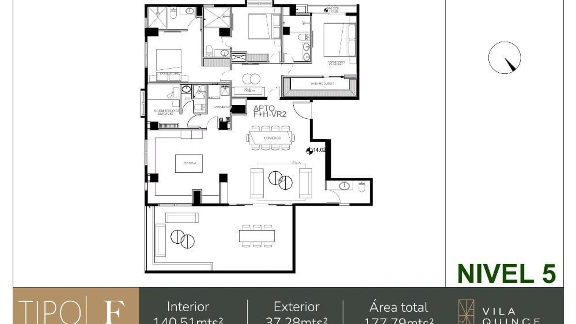 Apartamento en Alquiler / Venta Edificio Vila Quince, zona 15 VH2