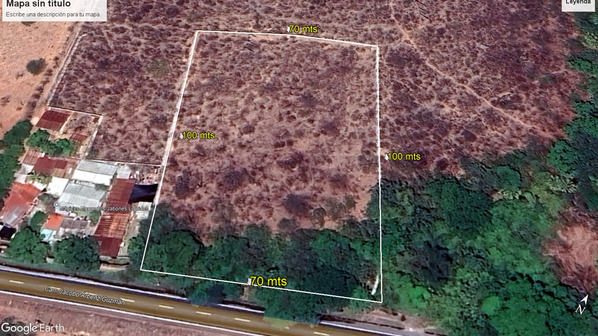 Terreno de 1 Manzana en Venta en KM 117 Teculután, Zacapa Ref-6016
