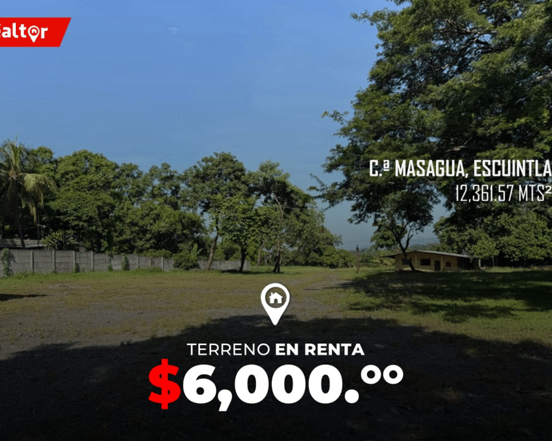Terreno en Renta en Carretera Antigua Puerto Quetzal KM 59.5, Masagua