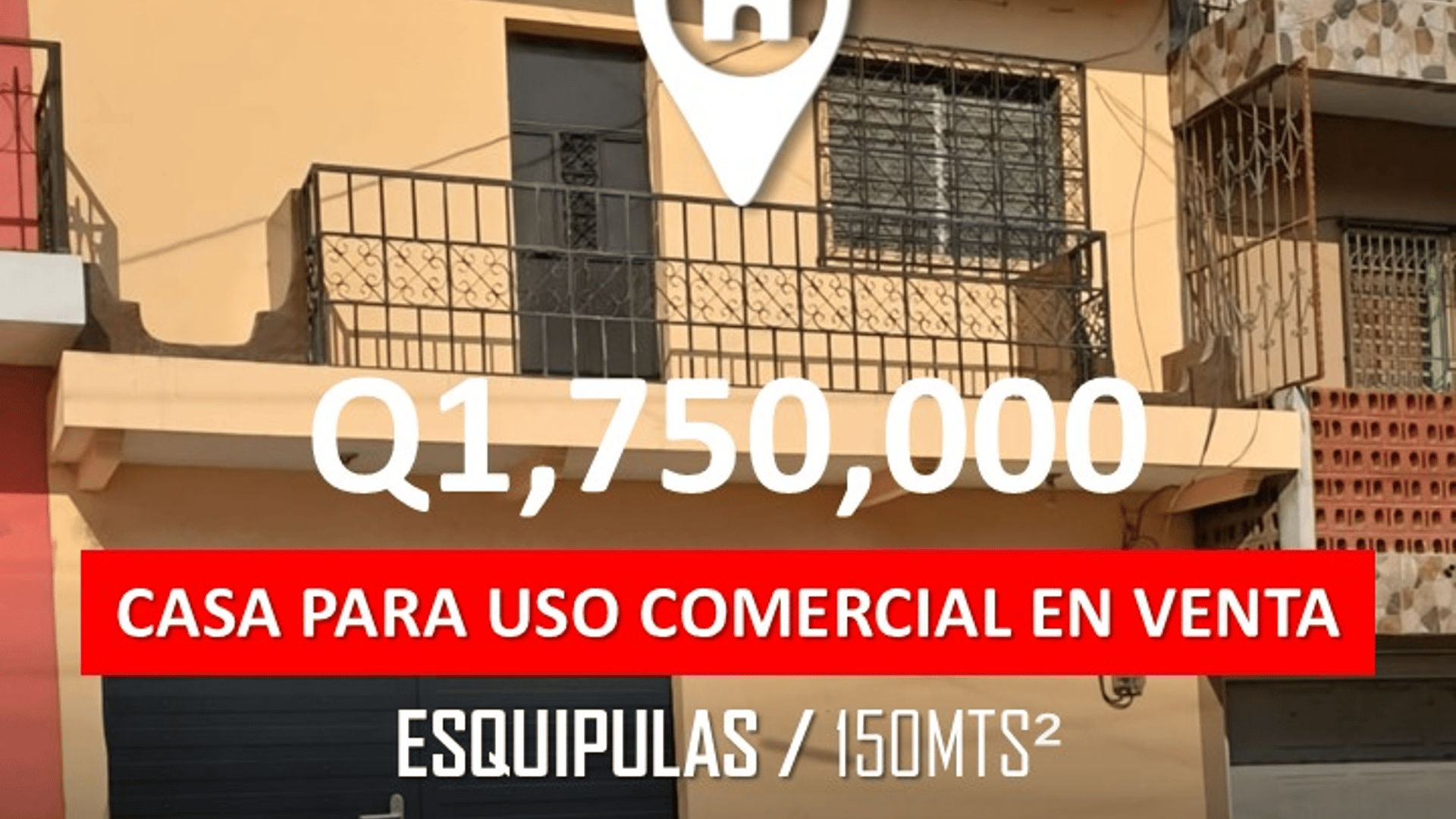 Casa en Venta para uso comercial en Esquipulas, Depto. Chiquimula