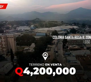 Terreno en Venta en Colonia Santa Rosa II, zona 12
