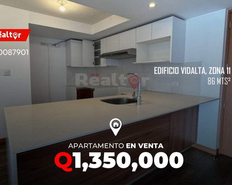 Apartamento en venta en Edificio Vidalta zona 11