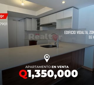 Apartamento en venta en Edificio Vidalta zona 11