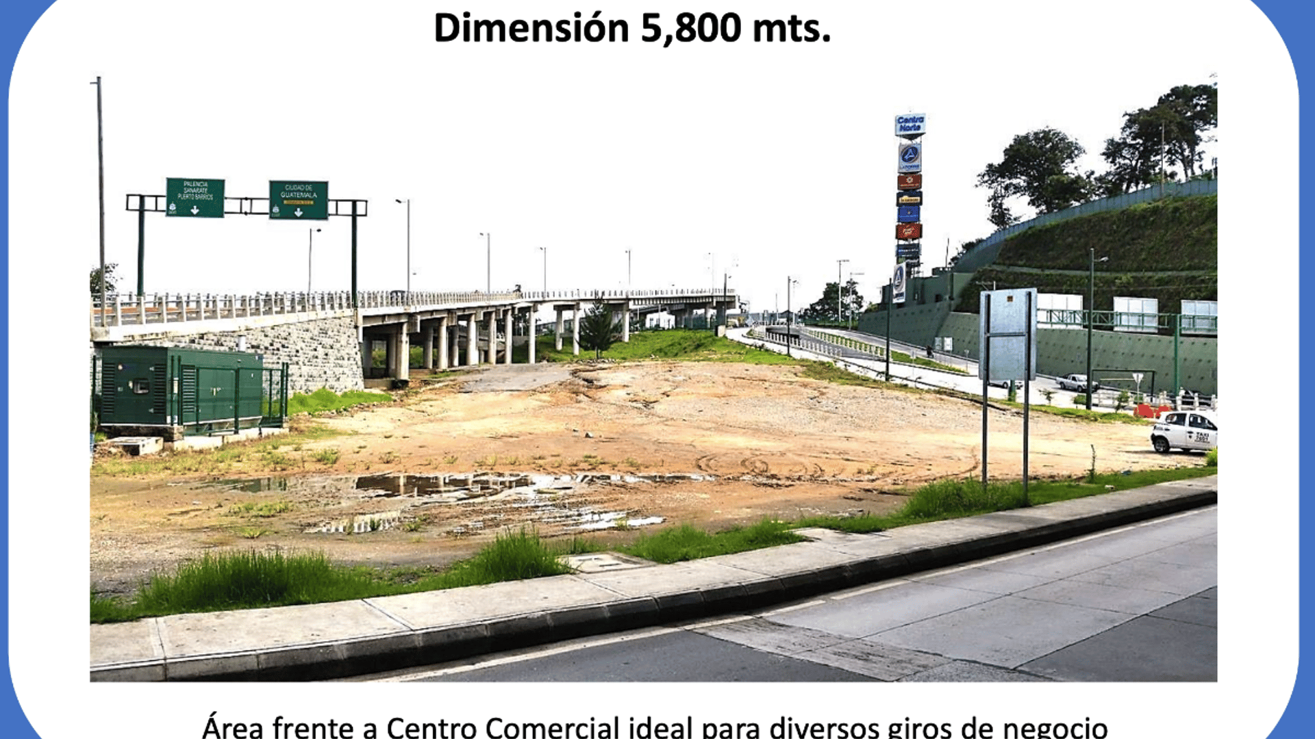 TERRENO EN VENTA FRENTE A METRO NORTE, ZONA 18