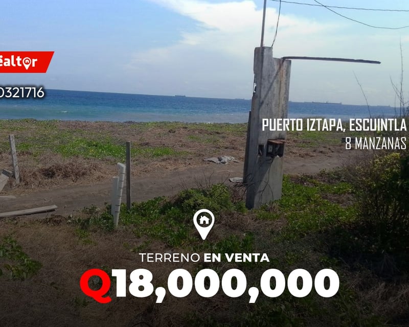 Terreno en venta en Puerto Iztapa, Escuintla