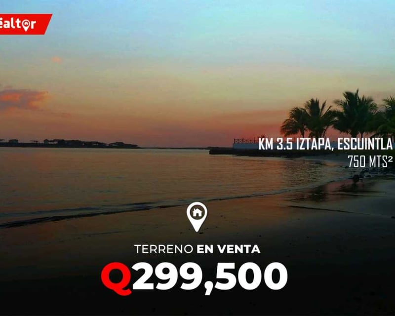 Terreno en Venta en Kilometro 3.5 Puerto Iztapa, Escuintla
