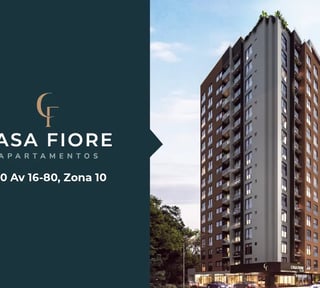 Apartamento en Venta - Ideal Inversion - Casa Fiore Zona 10 Ref-4646