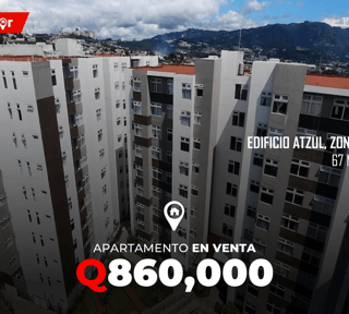 Apartamento en Venta en Edificio Atzul, zona 21