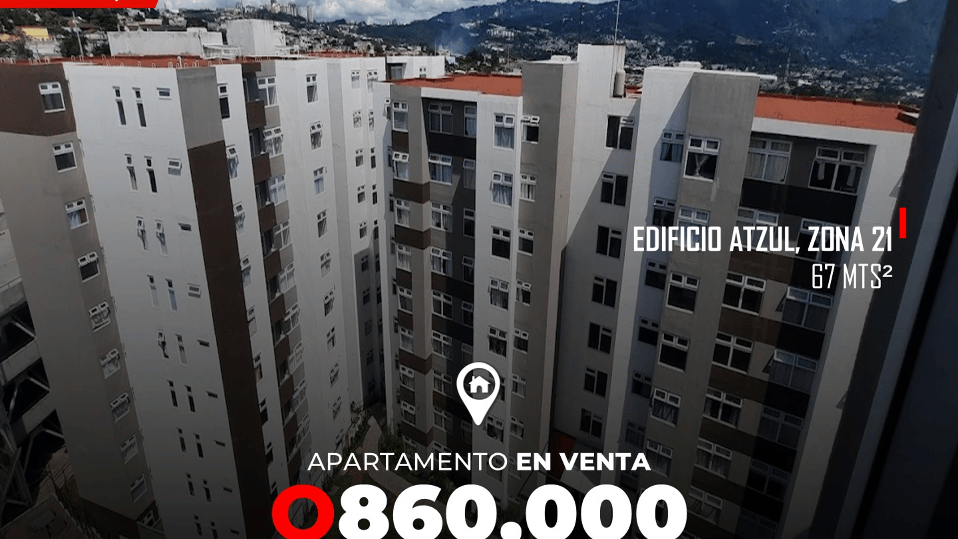 Apartamento en Venta en Edificio Atzul, zona 21
