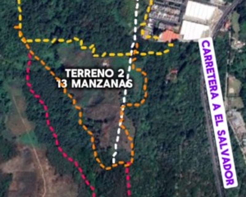 Terreno en venta de 12 manzanas en KM 28 CAES, Villa Canales Ref-4971