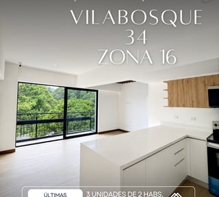 📍 APARTAMENTO EN VENTA – 2 HAB + BALCÓN | VILA BOSQUE 34 | ZONA 16
