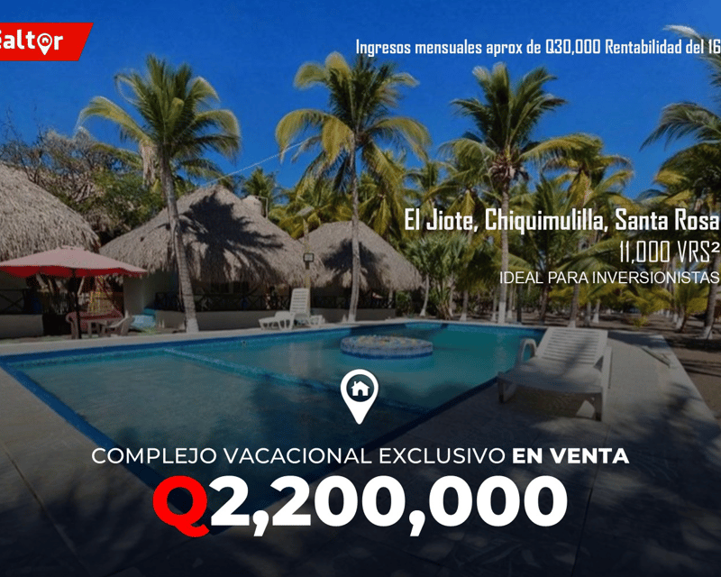 Complejo Vacacional Exclusivo en Venta en El Jiote, Santa Rosa