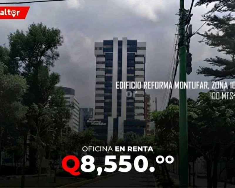 Oficina en Renta en Edificio Reforma, zona 10