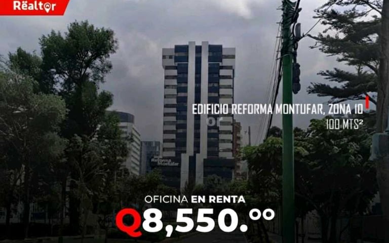 Oficina en Renta en Edificio Reforma, zona 10