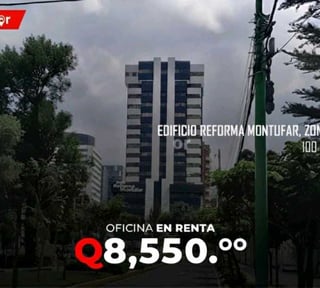Oficina en Renta en Edificio Reforma, zona 10