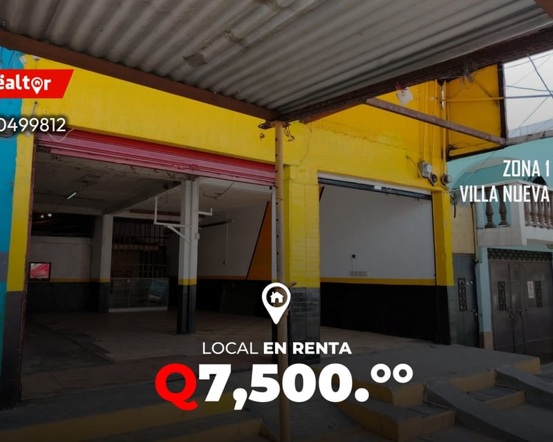 Locales en renta en zona 1 de Villa Nueva 
