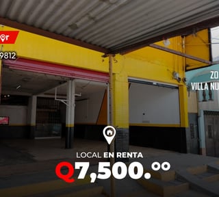 Locales en renta en zona 1 de Villa Nueva 
