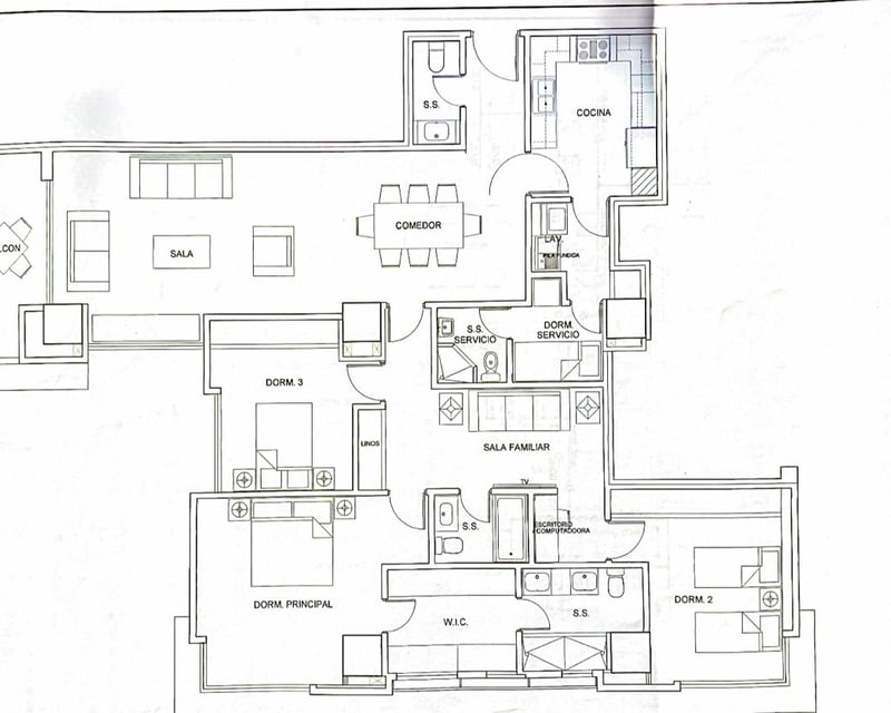 VENDO/RENTO APTO ZONA 10 EDIF. SANTA SOFIA REF.6957  183M2, 3 HAB, 4 BAÑOS