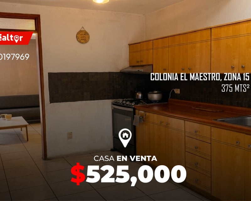 Casa en venta Colonia El Maestro, zona 15
