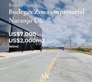 BODEGA C/ MULTIPLES AMBIENTES 665Mts2 / ZONA EMPRESARIAL NARANJO D6