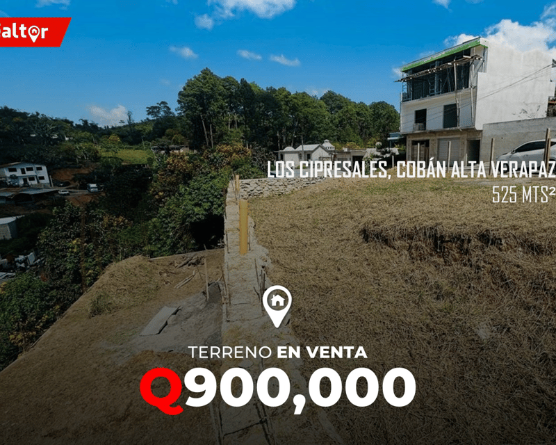 Terreno en venta en Los Cipresale San Jose Alta Verapaz