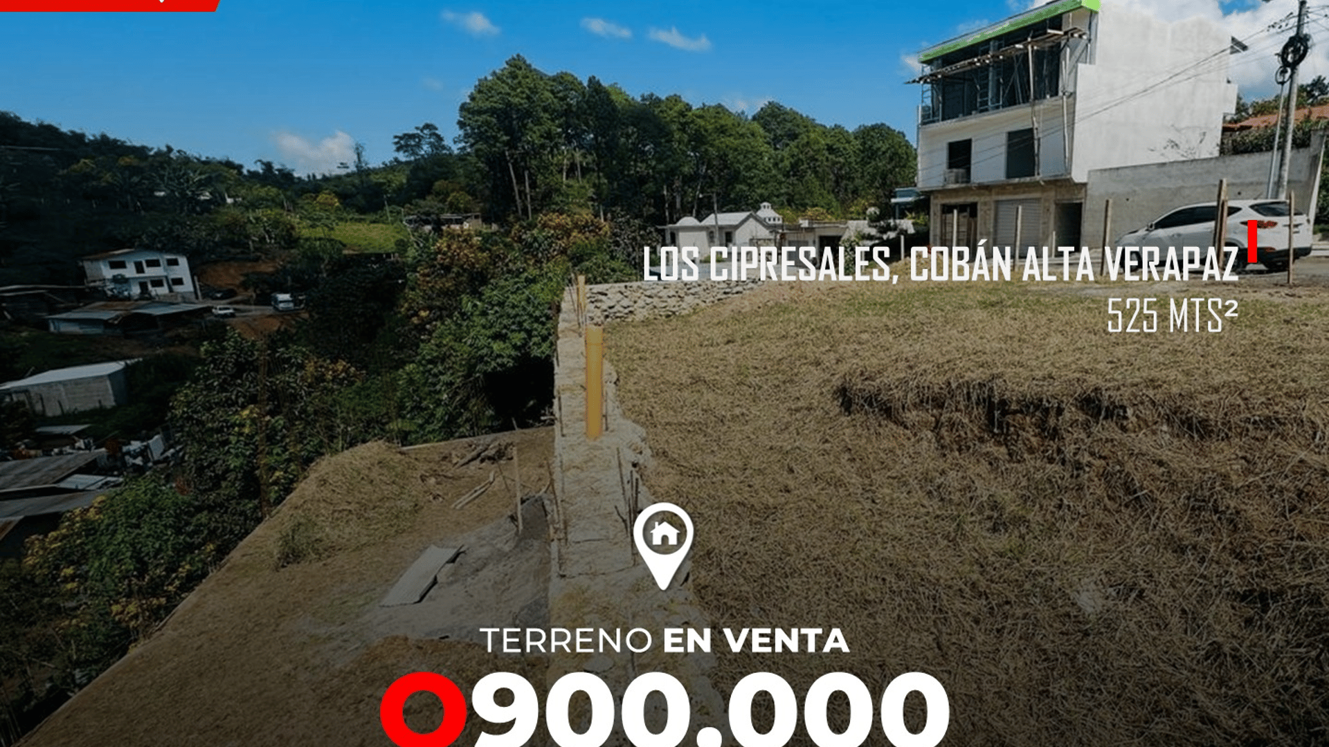 Terreno en venta en Los Cipresale San Jose Alta Verapaz