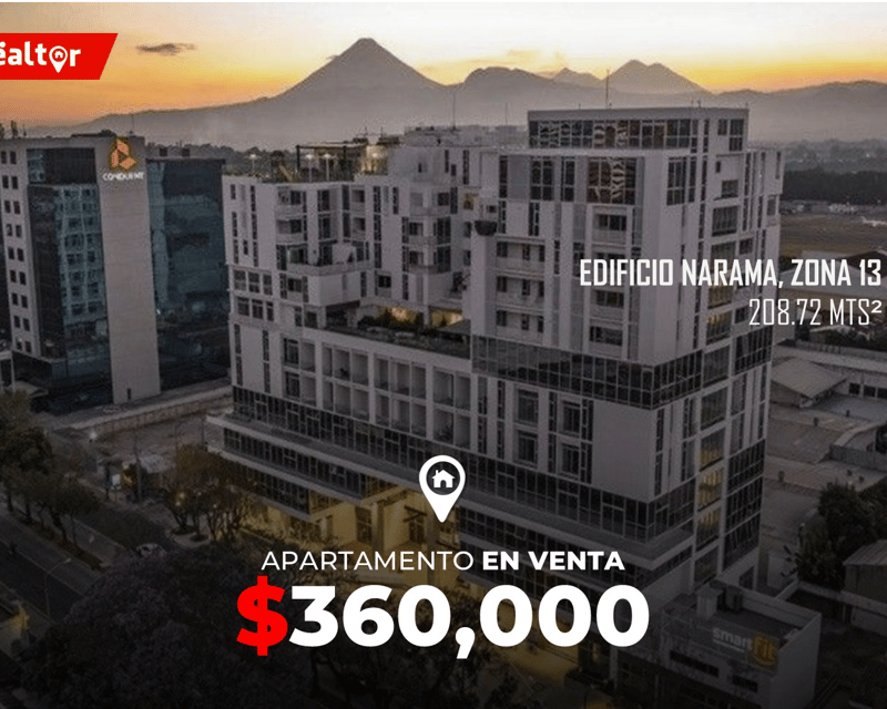 Apartamento de 2 niveles en Venta en Edificio Narama, zona 13
