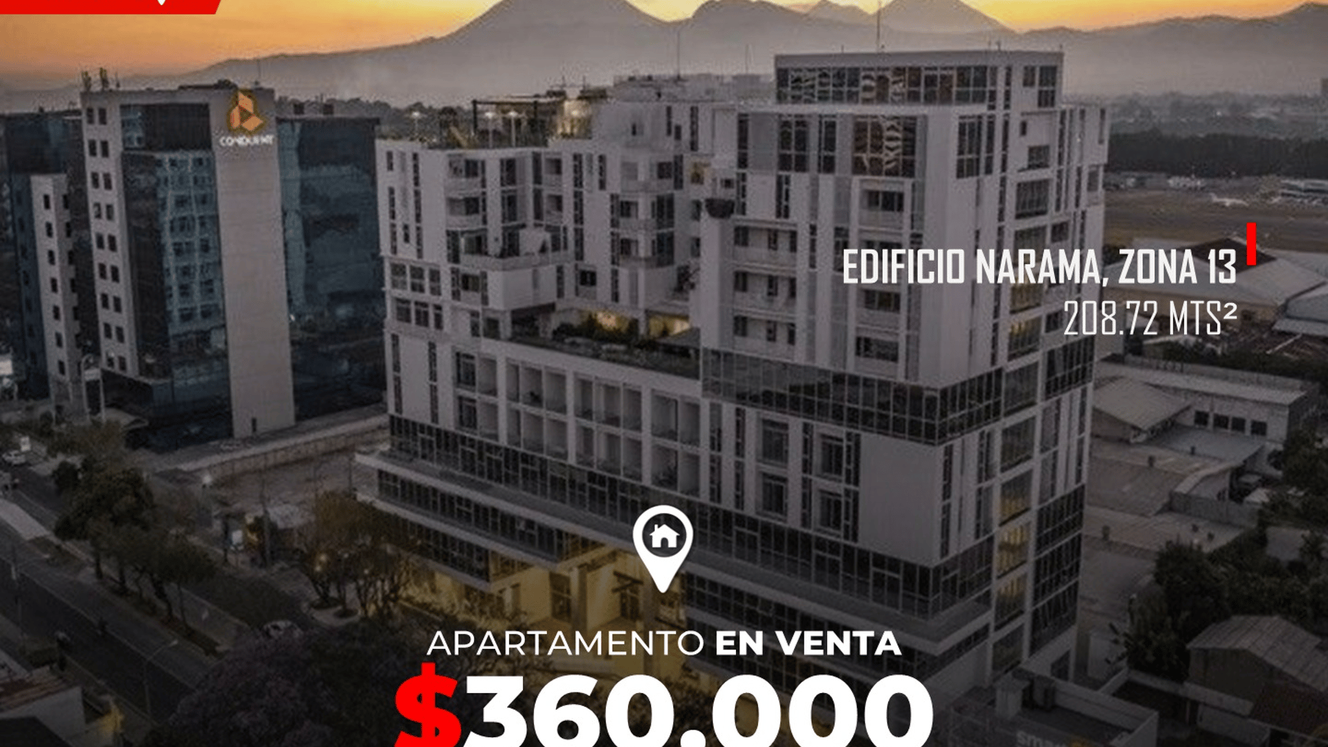 Apartamento de 2 niveles en Venta en Edificio Narama, zona 13