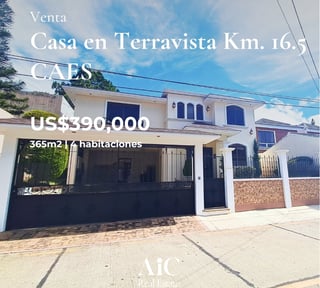 CASA TERRAVISTA EN VENTA 4 DORMITORIOS, km 16.5 CAES
