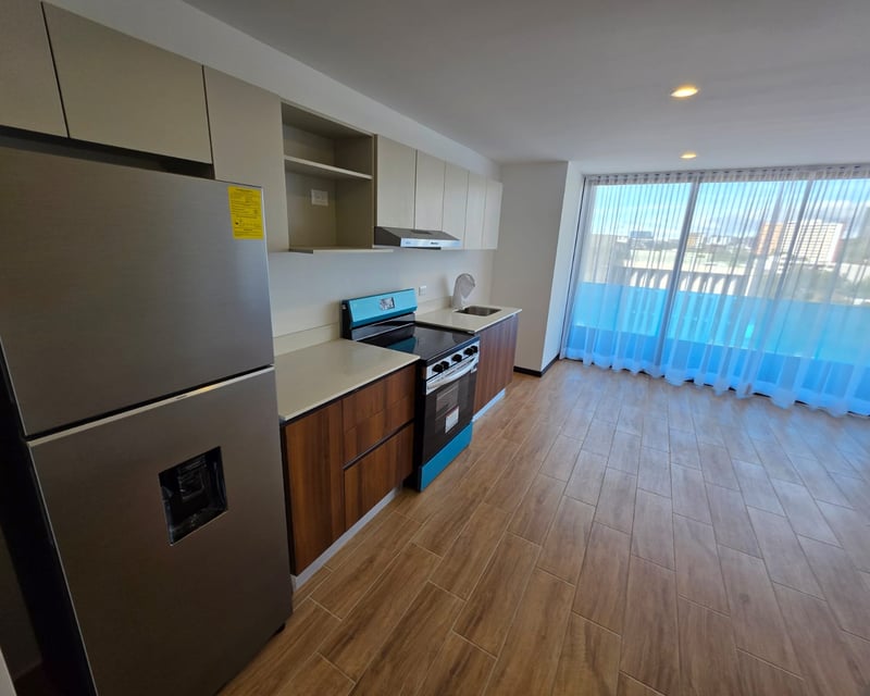 Apartamento en renta con linea blanca de 1 habitacion en Z13 Ref-5547