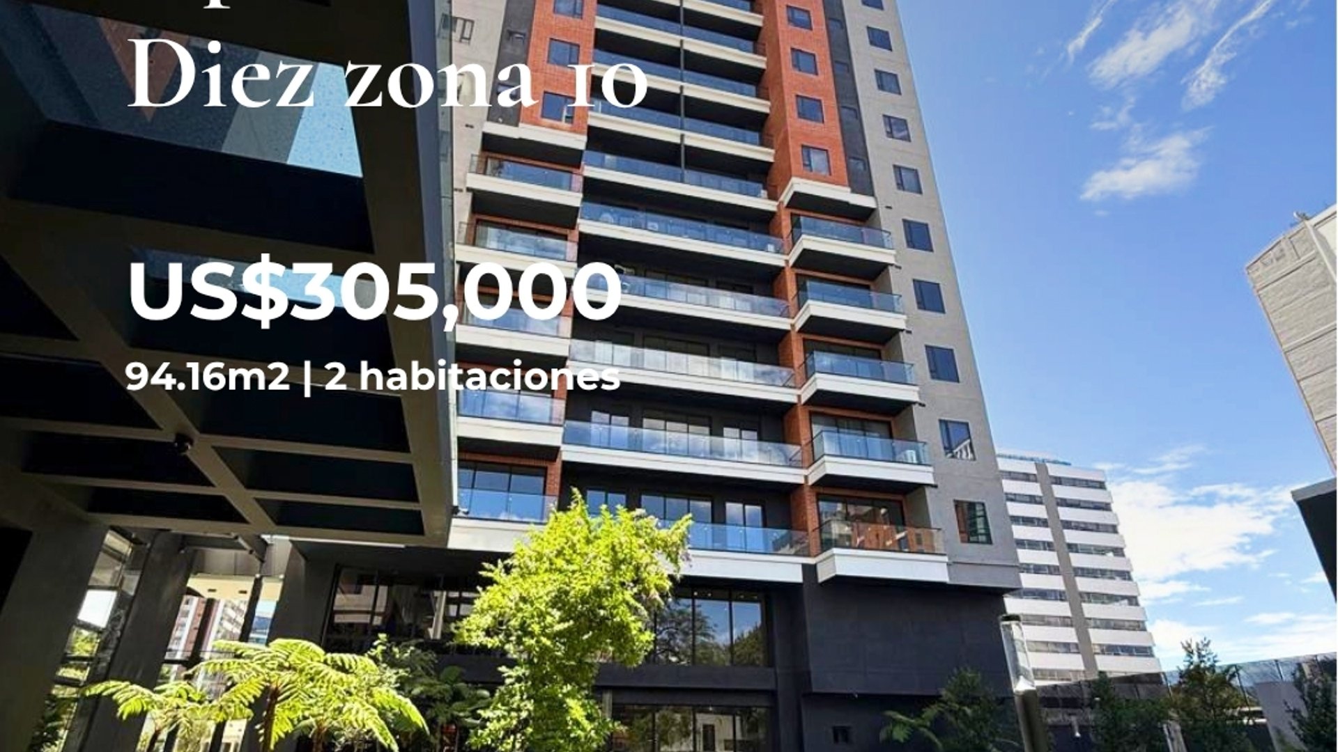 APARTAMENTO NUEVO EN VENTA AMPLIO BALCÓN, FERRÉ 10 ZONA 10
