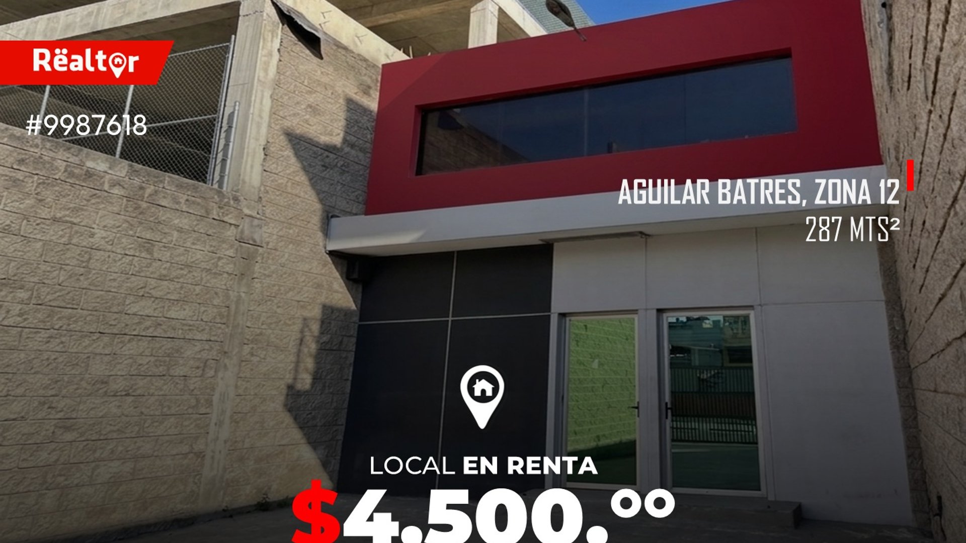 Local en renta sobre Aguilar Batres zona 12