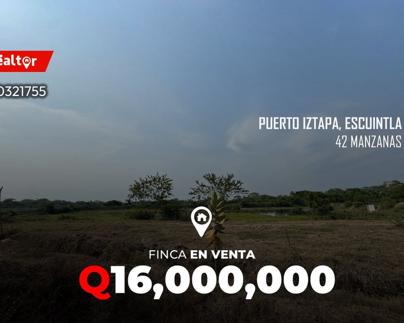 Finca en venta en Puerto Iztapa, Escuintla