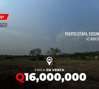 Finca en venta en Puerto Iztapa, Escuintla