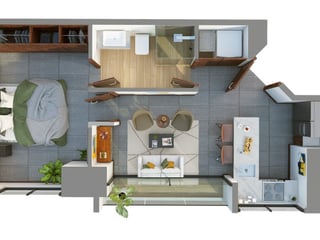 Apartamento en Renta en Zona 15 Vista Hermosa 2 - 2