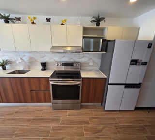 Apartamento en renta de 1 habitacion con linea blanca en Z13 Ref-5546
