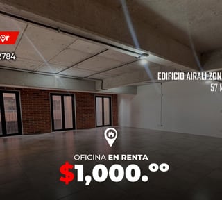 Oficina en renta en Edificio Airali zona 10