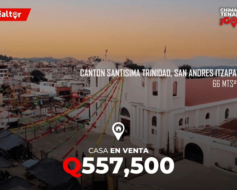 Casa en Venta en Cantón Santísima Trinidad, San Andrés Itzapa