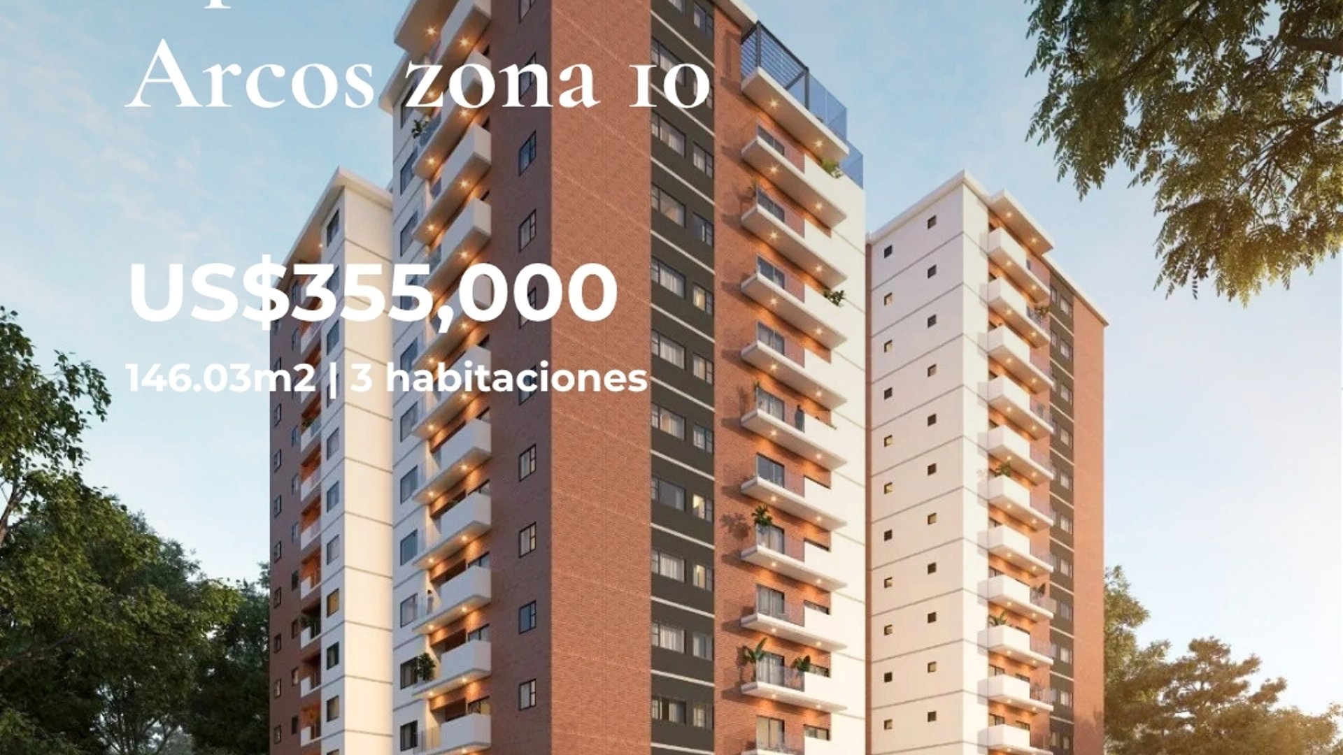 APARTAMENTO EN VENTA POR CESIÓN DE DERECHOS CASALINI LOS ARCOS, ZONA 10