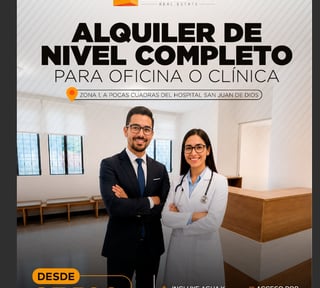 RENTA DE OFICINAS/CLINICAS EN ZONA 1 | NIVEL COMPLETO EN PLANTA 2