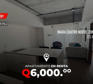 Apartamento en renta en Inara Cuatro Norte, Zona 4