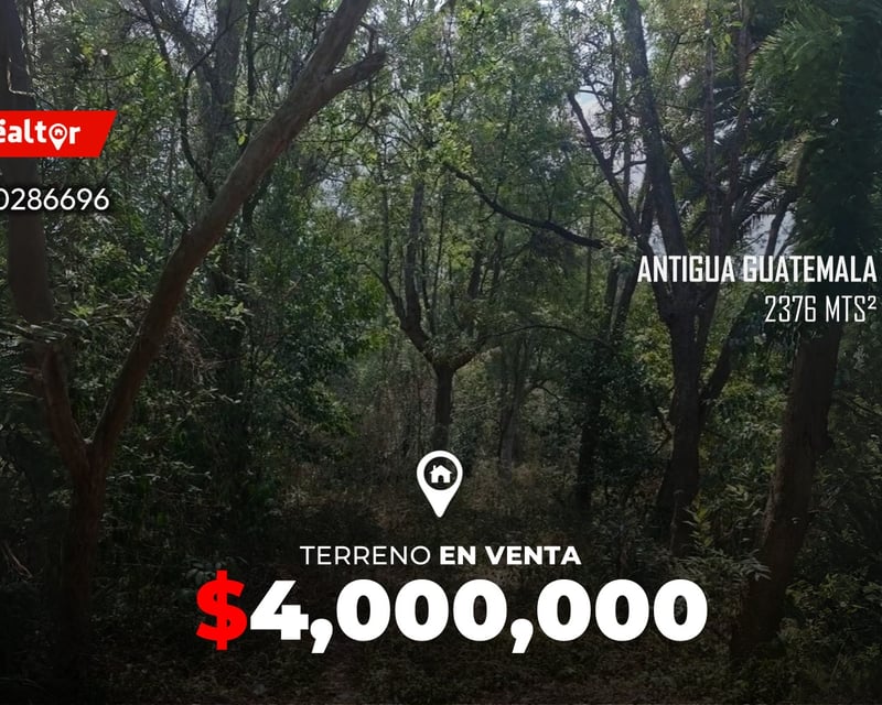 Terreno en venta en antigua guatemala 