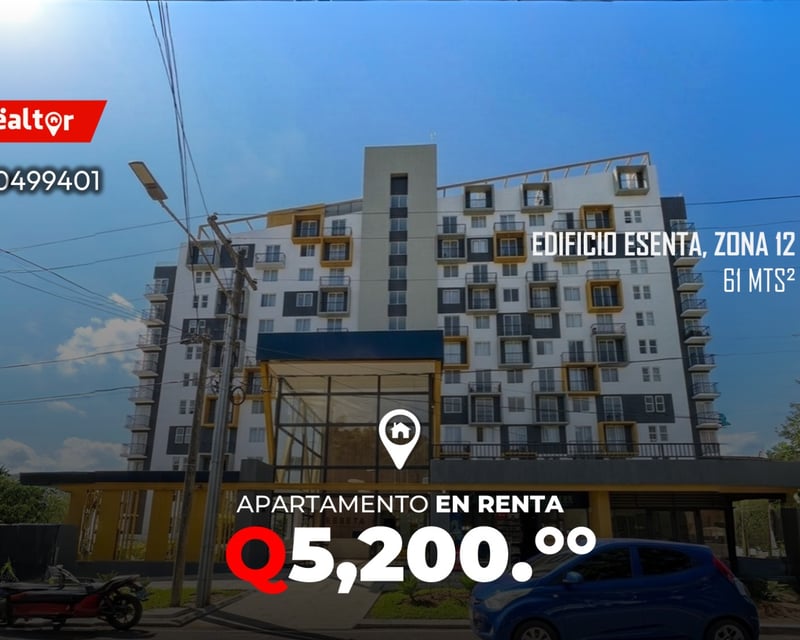 Apartamento en renta en Esenta zona 12