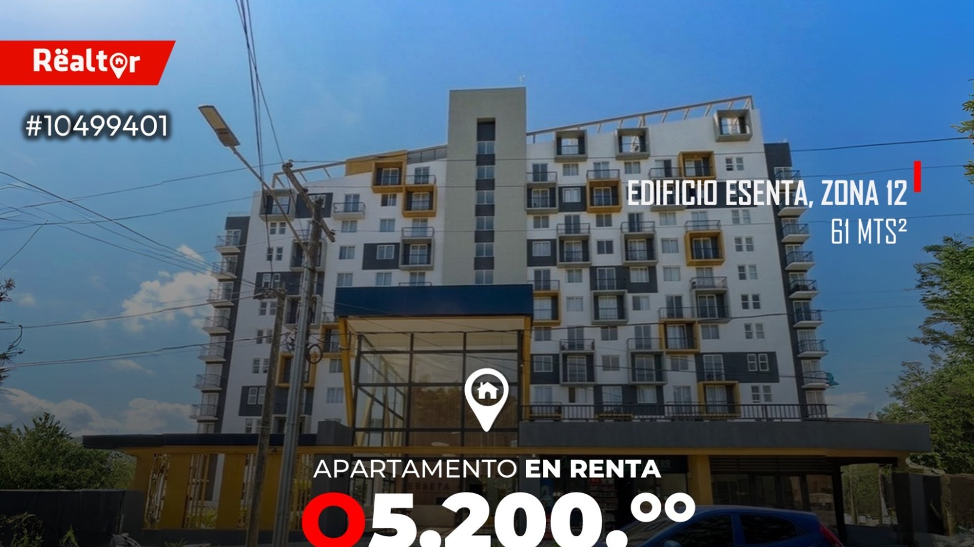 Apartamento en renta en Esenta zona 12