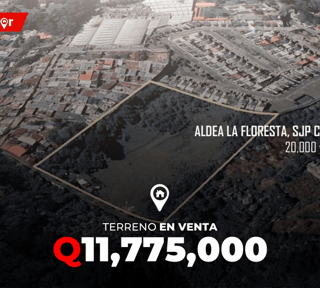Terreno 20,000 vrs²  en Venta en Aldea la Floresta, San José Pinula
