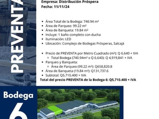 Venta de bodegas en Complejo Prósperas | Salcajá Quetzaltenango | 7 Bodegas diferentes tamaños - Image 25