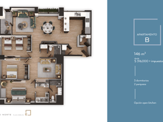 Elemento Plaza Berlin – Torre Norte Zona 13 | Apartamentos nuevos de 2,3 y 4 habitaciones - 4